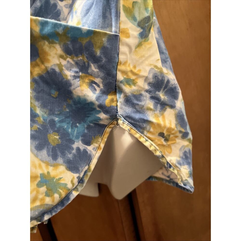 1960s button-down floral shirt front pockets #Homemaker - Picture 5 of 5